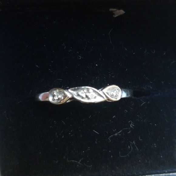 0.25 Carat Diamond Engagement Ring in Box Retro Moderne Art Deco Size 7 - Picture 2 of 10